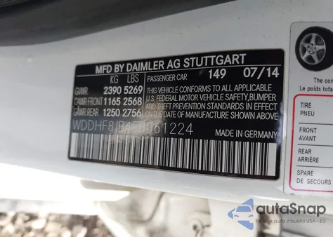 2014 Mercedes-Benz E 350 4Matic from USA, damaged, VIN WDDHF8JB4EB061224